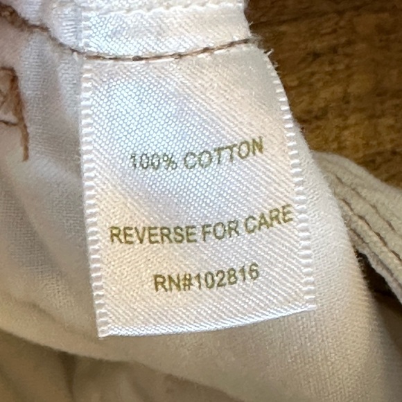 Garnet Hill | Beige/Cream Wide Leg Cropped Jeans/Pants - Picture 5 of 8